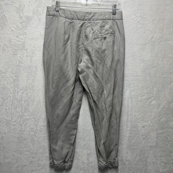 Wilfred Aritzia Allant Cropped Tie-waist Linen Blend Trousers Womens Sz 4 Pants - Picture 14 of 14